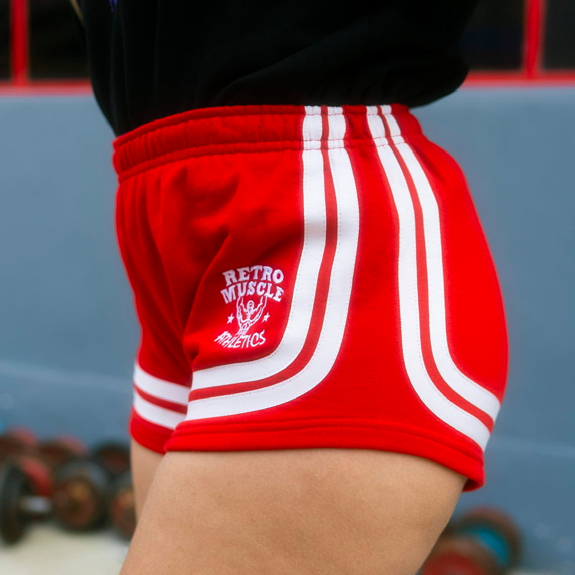 Vintage Golden Era Short-Shorts | Red
