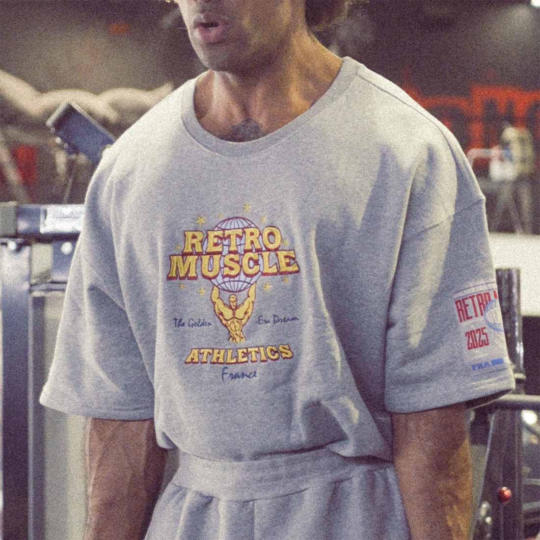 Golden Era Embroidered Pump Cover Sweatshirt | Grey