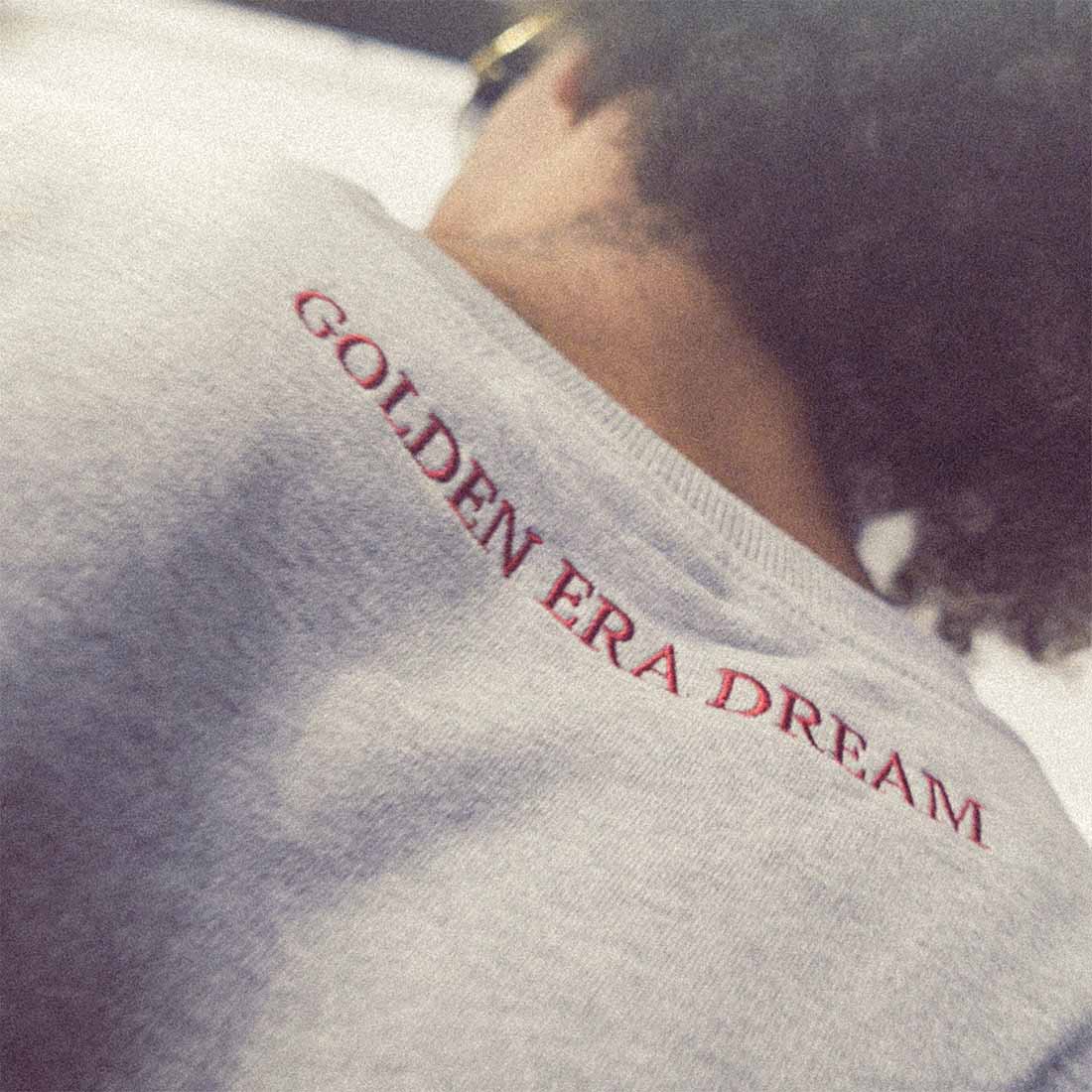 Golden Era Embroidered Pump Cover Sweatshirt | Grey