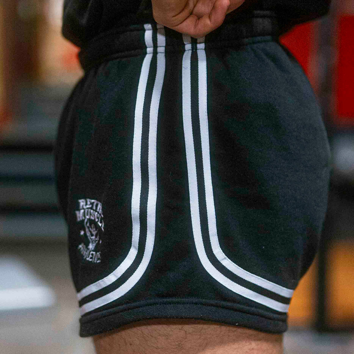 Vintage Golden Era "Bannout" Shorts | Black - side view