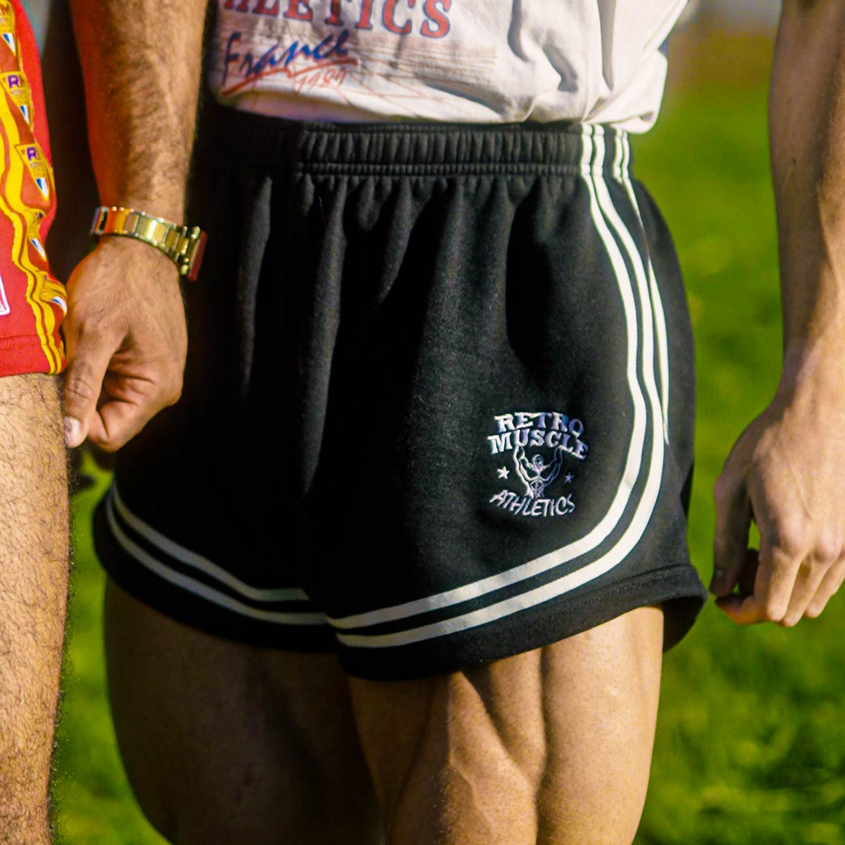 Vintage Golden Era "Bannout" Shorts | Black - product photo
