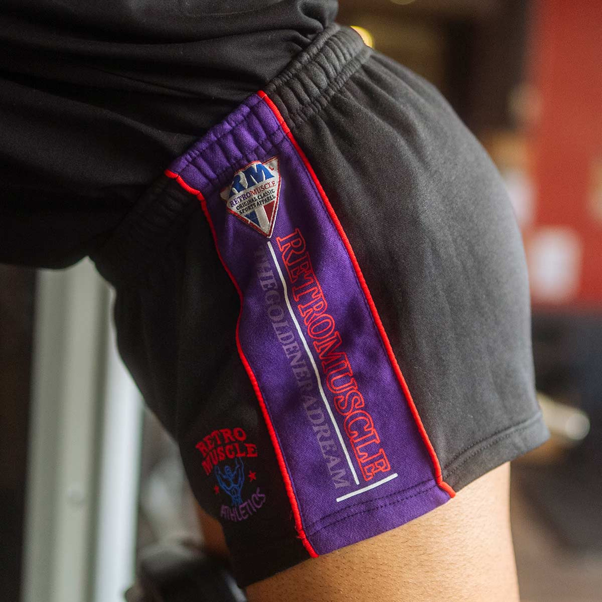 The Golden Era Dream Shorts | Black & Purple