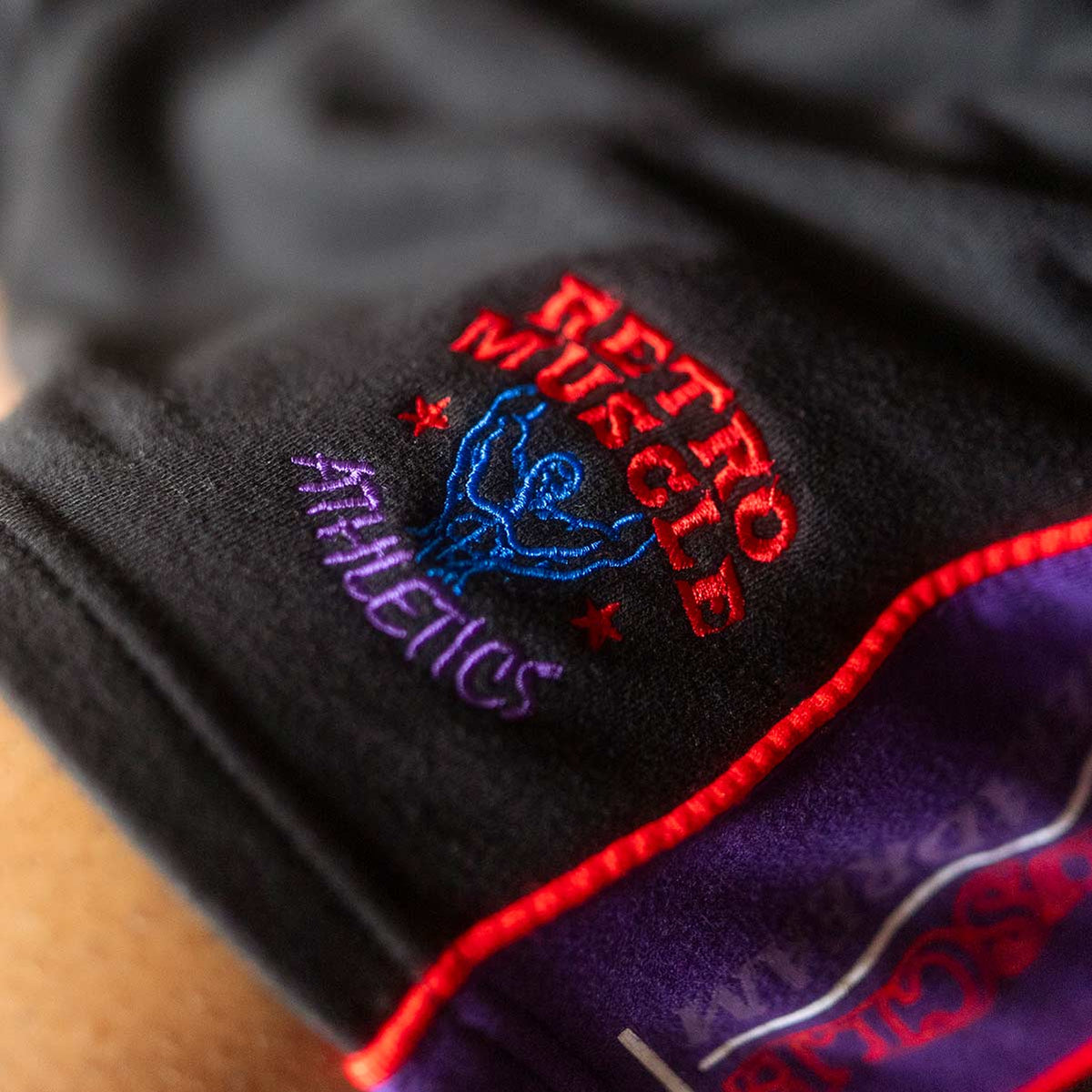 The Golden Era Dream Shorts | Black & Purple