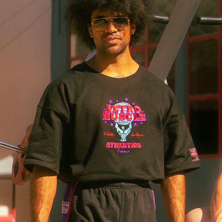 Golden Era Embroidered Pump Cover Sweatshirt | Black