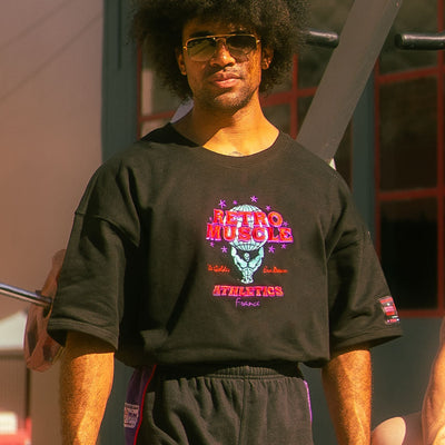 Golden Era Embroidered Pump Cover Sweatshirt | Black