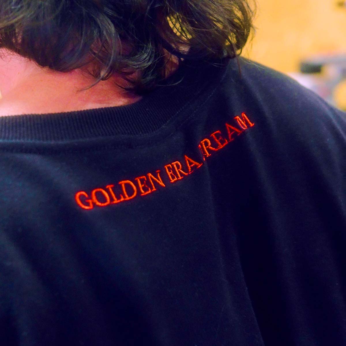 Golden Era Embroidered Pump Cover Sweatshirt | Black