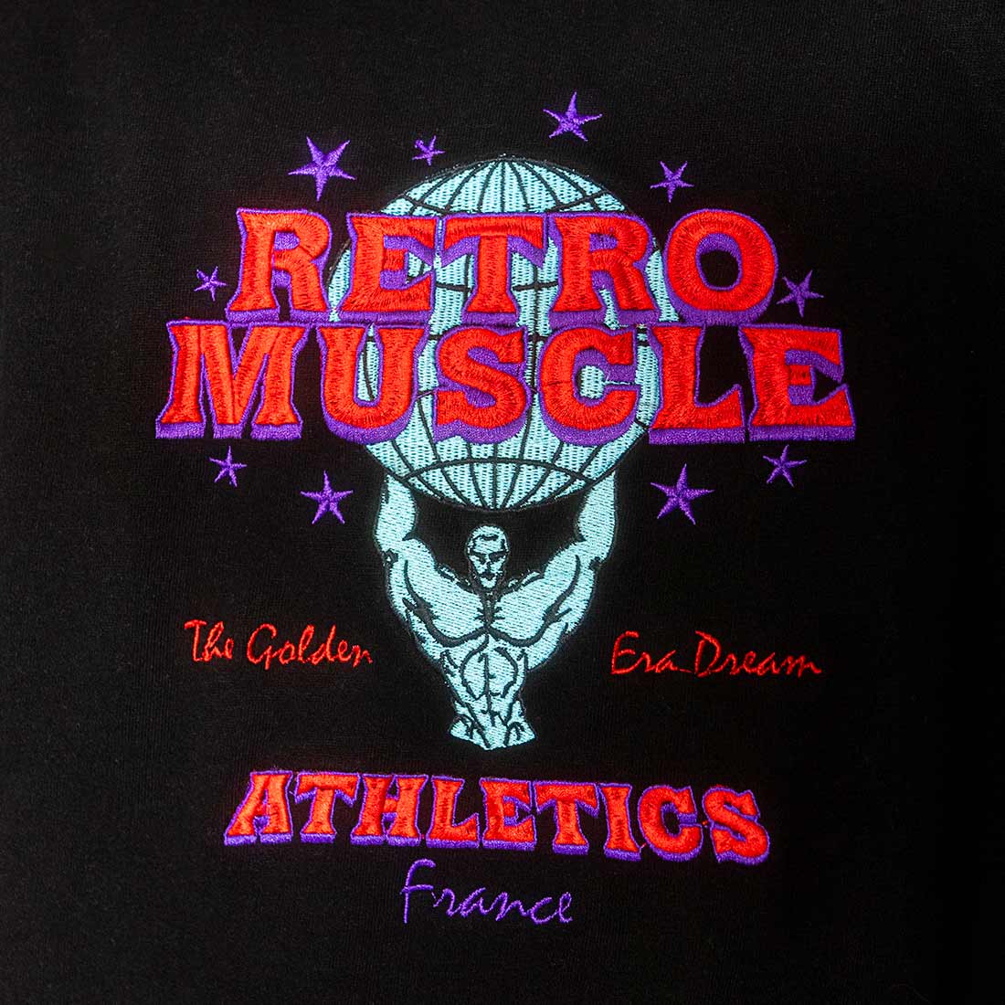 Golden Era Embroidered Pump Cover Sweatshirt | Black