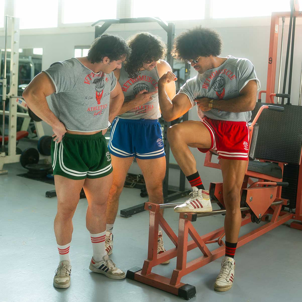 Vintage Golden Era "Bannout" Shorts | Red