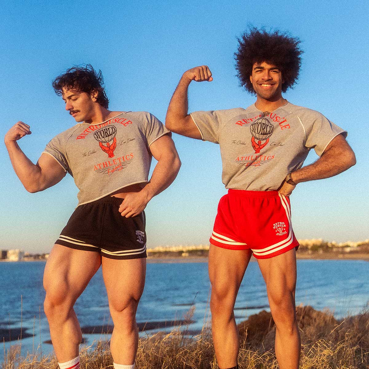 Vintage Golden Era "Bannout" Shorts | Red
