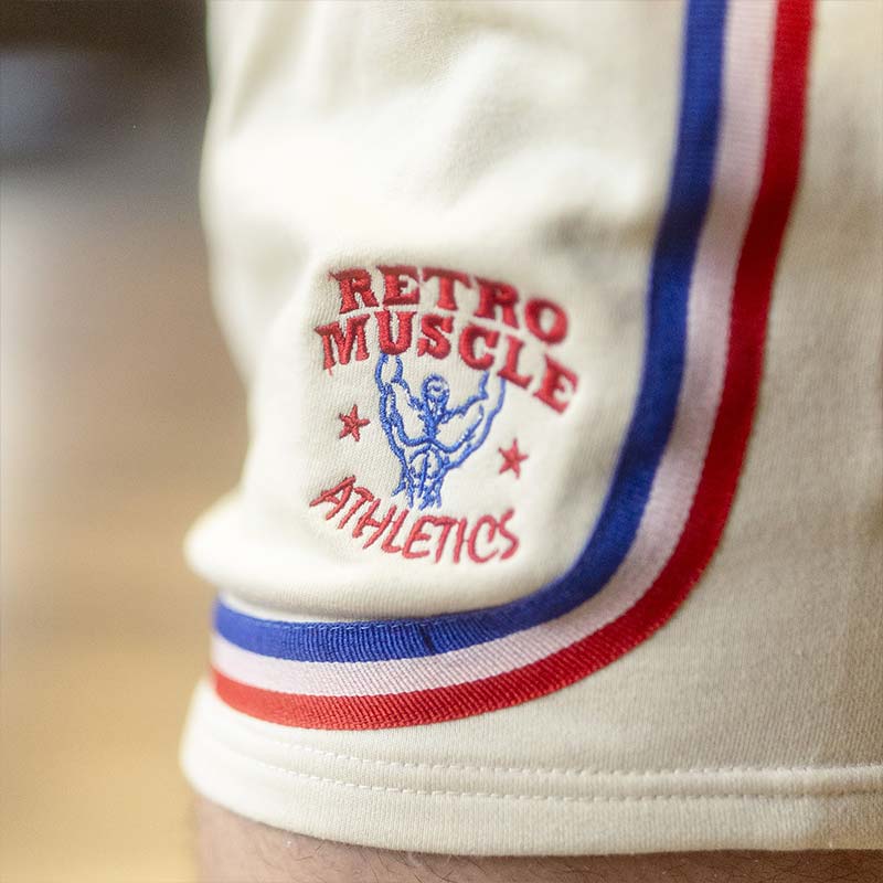 Vintage Golden Era Short-Shorts | Off-White - embroidery and design detail