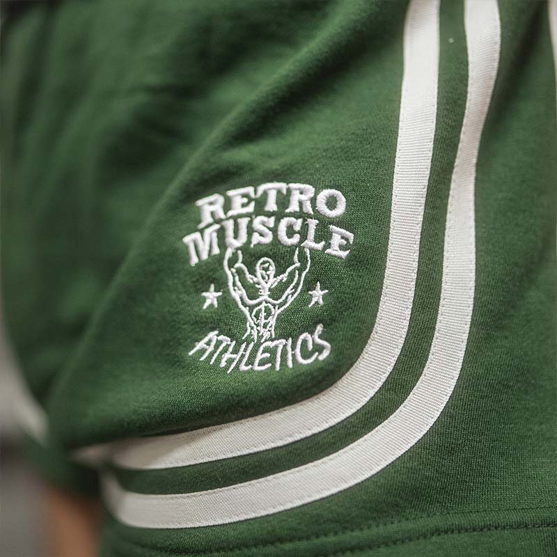Golden Era "Bannout" Retro Short Green Logo brod" - retromuscle1000