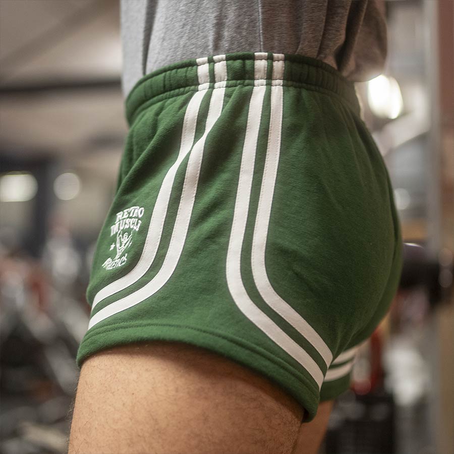 Vintage Golden Era "Bannout" Shorts | Green - side view